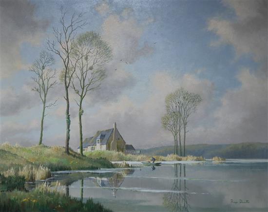 Roger Desoutter, oil on canvas, Spring time in Picardy, No.306 Stacey Marks Ltd Stock No.02833, signed 60 x 76cm